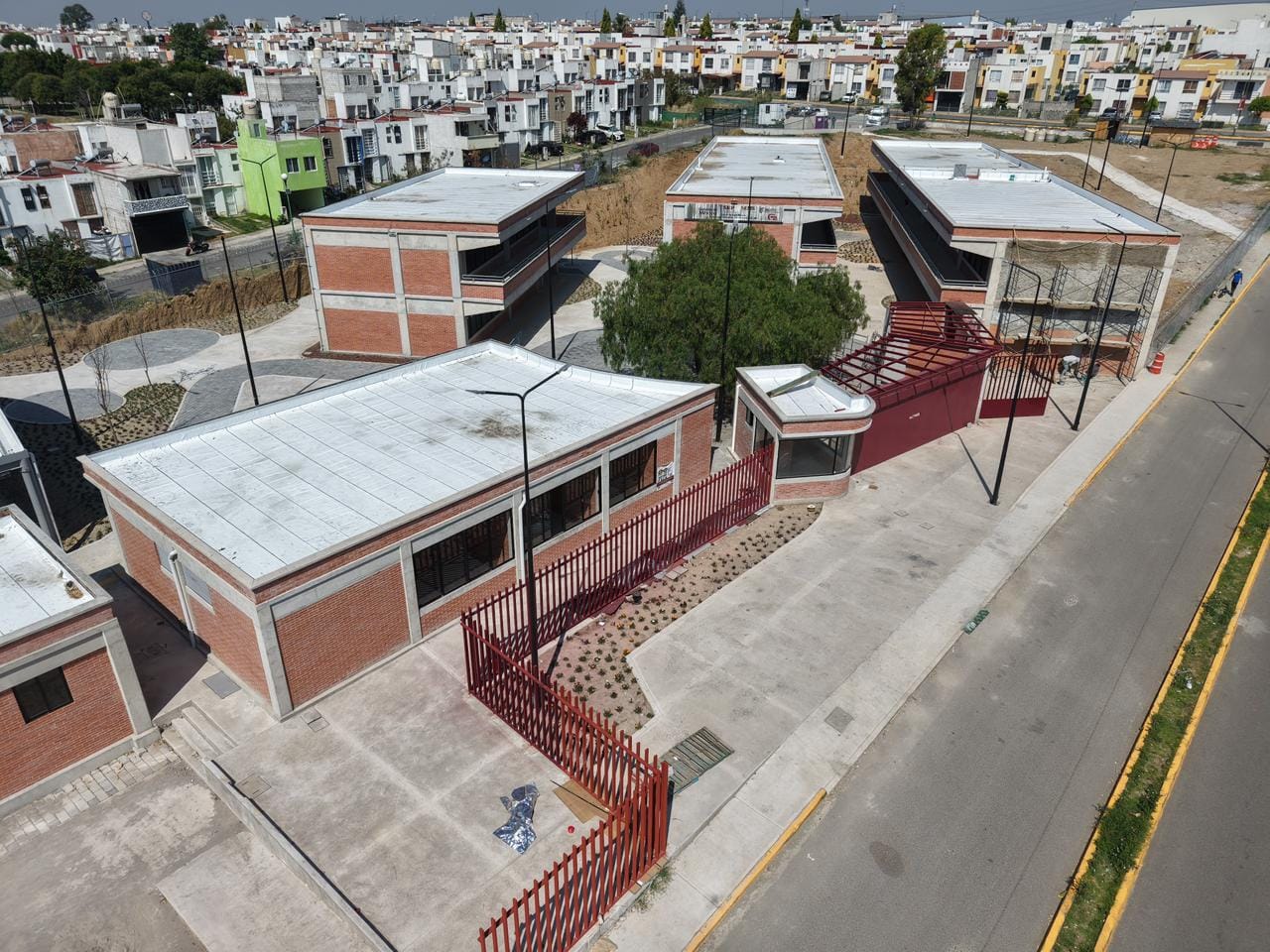 Vista aérea del conjunto educativo CBTIS 300